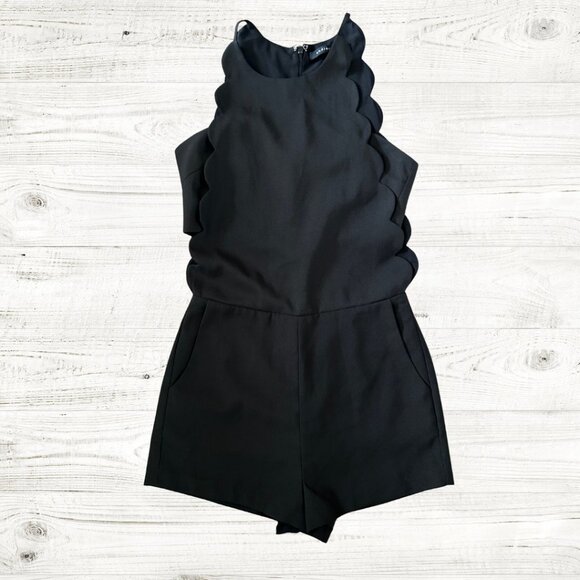 Endless Rose Scallop Hem Romper Open Sides XS - Picture 1 of 3